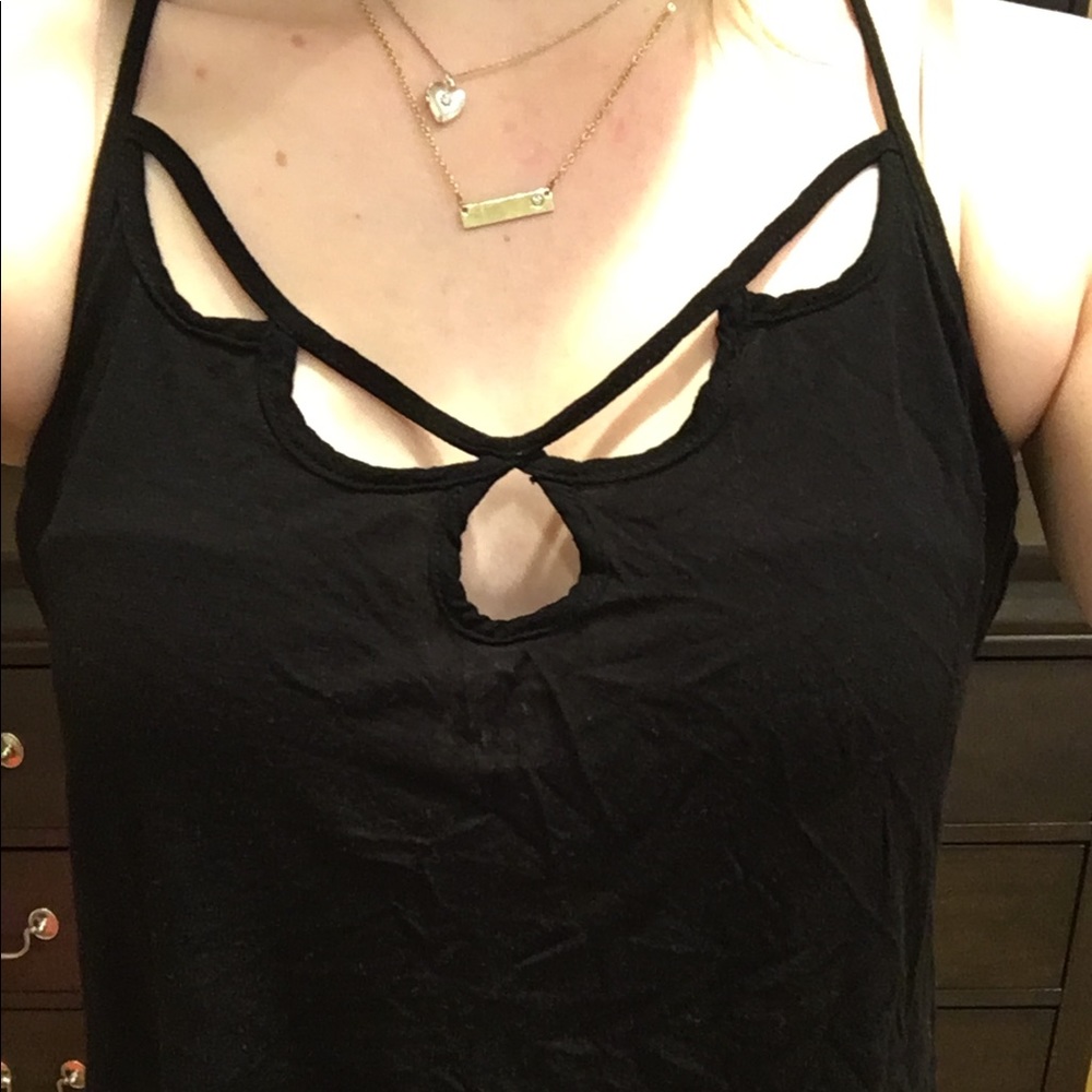 Black crop top